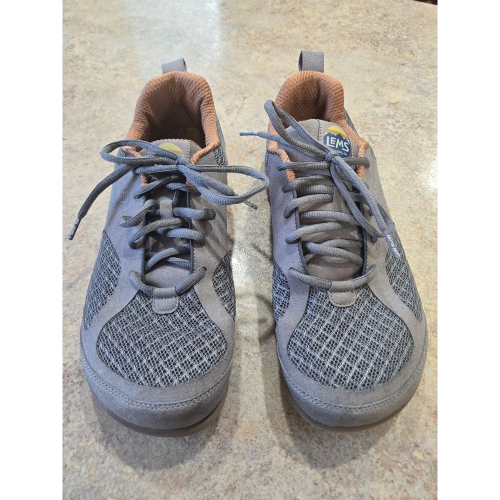 Lems Primal 3 Shoes Mens 10 Slate Gray Zero Drop Wide Toe Box Barefoot